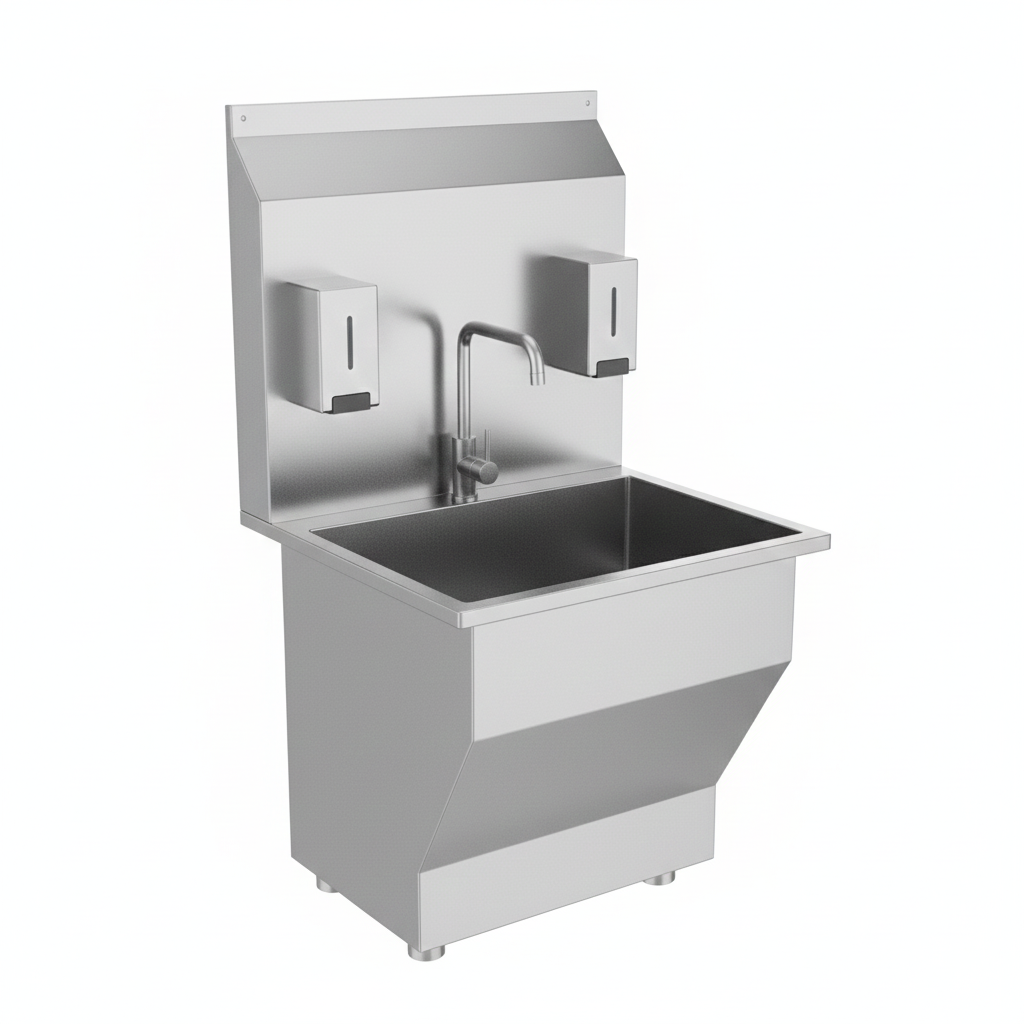Stainless Steel Sugical Scrub Sink 2 Bay