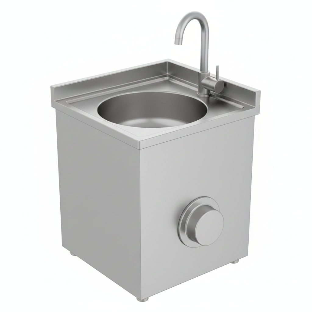 Stainless Steel Knee Operted Sink