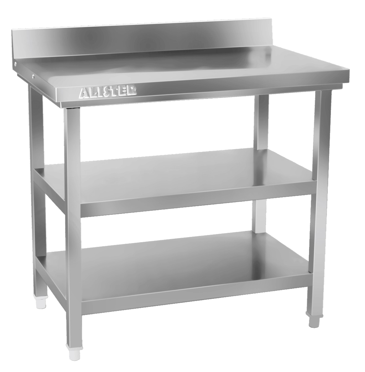 Stainless Steel Working Table With Under and MidShelve