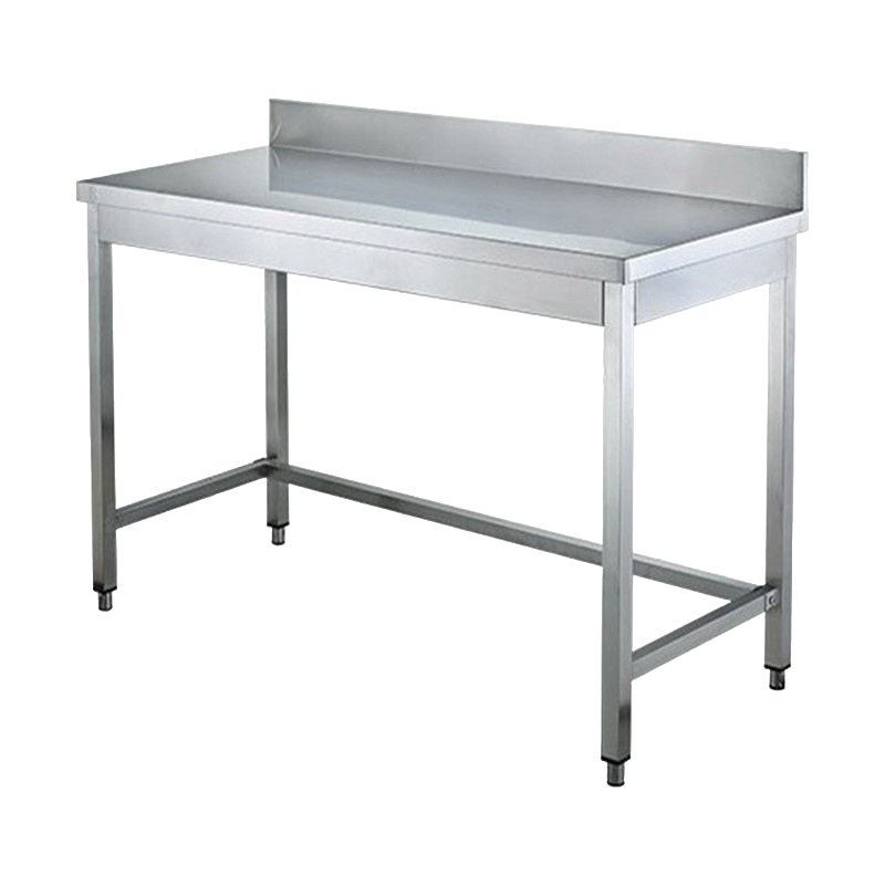 Stainless Steel Working Table With Backsplash