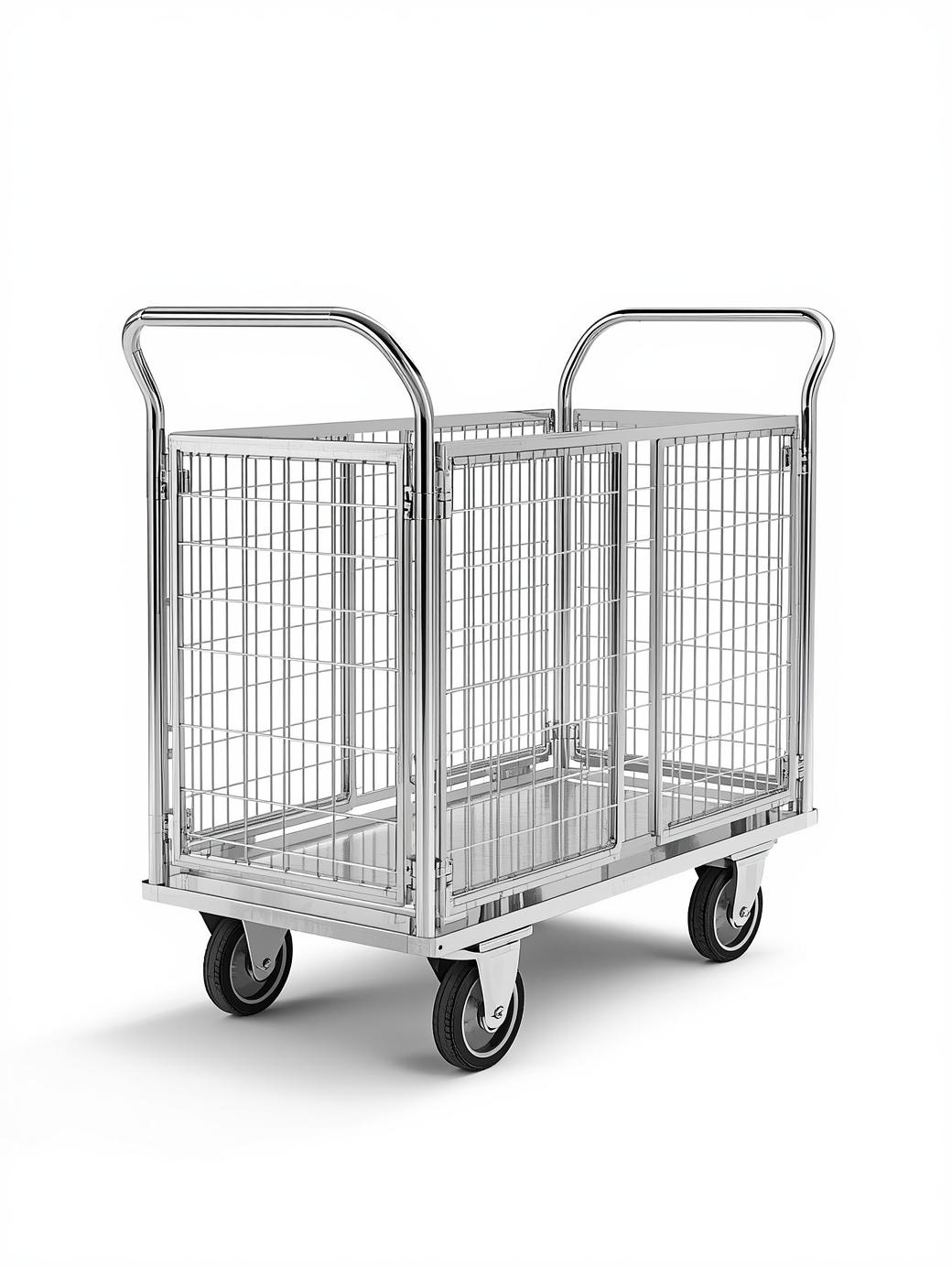 Stainless Steel Mesh Platform Service Trolley